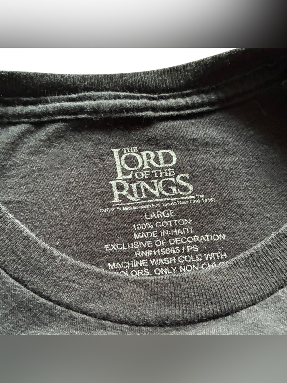 Official Lord of the Rings "Samwise Gamgee Quote" Graphic T-Shirt - Picture 4 of 4